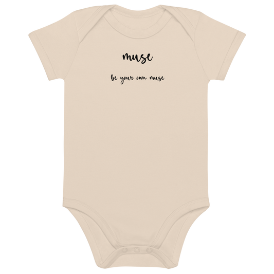 Body en coton bio "be your own muse"